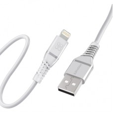 Дата кабель USB 2.0 AM to Lightning 1.2m 2.4A MFi PowerLine-Ai120 white Promate (powerline-ai120.white)