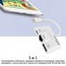 Адаптер Lightning to RJ45 Ethernet + USB 3.0 OTG + Lightning Promate (gigalink-i.white)