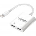 Адаптер Lightning to Lightning 12W + Lightning audio Promate (medialink-i2i)