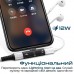 Перехідник Lightning M to 2xLightning F Audiо + Charge Promate (ihinge-lt.black)