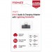 Перехідник Lightning M to 2xLightning F Audiо + Charge Promate (ihinge-lt.black)