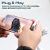 Перехідник Lightning M to 2xLightning F Audiо + Charge Promate (ihinge-lt.grey)