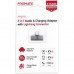 Перехідник Lightning M to 2xLightning F Audiо + Charge Promate (ihinge-lt.grey)