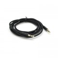 Кабель мультимедийный 3.5mm M to 3.5mm M 1.0m black VEGGIEG (YT-AUXGJ(M)/(M)-AB-1)