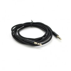 Кабель мультимедийный 3.5mm M to 3.5mm M 1.0m black VEGGIEG (YT-AUXGJ(M)/(M)-AB-1)