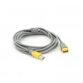 Дата кабель USB 2.0 AM/AF 3.0m ferrite grey yellow V-LINK (YT-AM/AF-3.0GY)