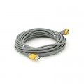 Дата кабель USB 2.0 AM/AF 10.0m UF-104 grey yellow VEGGIEG (YT-AM/AF-UF-104)
