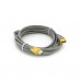 Дата кабель USB 2.0 AM/AF 5.0m ferrite grey yellow VEGGIEG (YT-AM/AF-5.0GY)