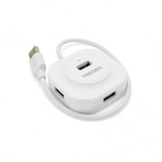 Концентратор VEGGIEG USB 3.0 to 4xUSB 0.3m white (V-U2407)