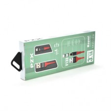Дата кабель USB 2.0 AM to Micro 5P 1.0m magnetic 3.1A red PZX (V133-R-MC)