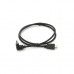 Кабель мультимедийный HDMI M to HDMI M 1.0m V1.4 90° corner black Merlion (YT-HDMI(M)/(M)HS-1.0m/90°)