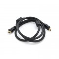 Кабель мультимедійний HDMI M to HDMI M 1.5m V1.4 4K black Ritar (HDMI(M)/(M)V1.4-1.5m-348B)