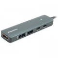 Концентратор Blueendless USB-C to 2xUSB 3.0 + USB-C PD + HDMI (CA913435)
