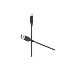 Дата кабель USB 2.0 AM to Micro 5P 1.0m 2.4A silicone black Denmen (DM-D01V-BK)