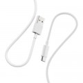 Дата кабель USB 2.0 AM to USB-C 1.0m 2.4A white Denmen (D22T-WH)