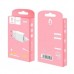 Зарядное устройство Denmen 1xUSB 2.4A + cable USB to Lightning white (DC01L-WH)