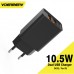 Зарядное устройство Denmen 2xUSB 2.1A black (DC02-BK)