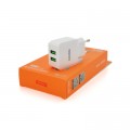 Зарядний пристрій KAKUSIGA 2xUSB 2.4A 12W white (KSC-408-OUQI)
