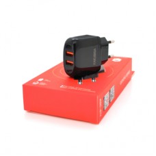 Зарядний пристрій KAKUSIGA 2xUSB 12W black (KSC-674-QISHENG-B)