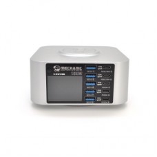 Зарядное устройство MECHANIC 5xUSB-C PD + 5xUSB QC3.0 + Wireless Charging 15W LED indication 200W black (X-Power Plus-200W)