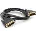 Кабель мультимедийный DVI M to DVI M 1.5m 24+1pin black Merlion (YT-DVI(M)/(M)NY-1.5mB)
