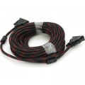 Кабель мультимедийный DVI M to DVI M 10.0m 24+1pin black/red Merlion (YT-DVI(M)/(M)NY/RD-10m)