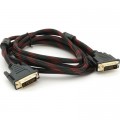 Кабель мультимедийный DVI M to DVI M 3.0m 24+1pin black/red Merlion (YT-DVI(M)/(M)NY/RD-3.0m)