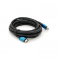 Кабель мультимедийный HDMI M to HDMI M 3.0m V2.0 4Kx2K black Merlion (YT-HDMI(M)/(M)4KV2.0-3.0m/19118)