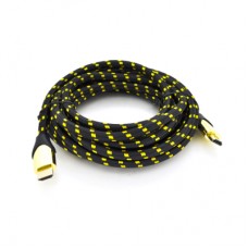 Кабель мультимедийный HDMI M to HDMI M 3.0m V2.1 8K60Hz 4K120Hz black/gold Ritar (YT-HDMI(M)/(M)V2.1-3.0m/19949)