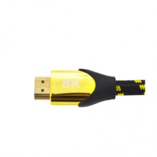 Кабель мультимедійний HDMI M to HDMI M 5.0m V2.1 8K60Hz 4K120Hz black/gold Ritar (YT-HDMI(M)/(M)V2.1-5.0m/19950)