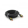 Кабель мультимедийный HDMI M to HDMI M 5.0m V2.0 4K UHD black VEGGIEG (YT-HDMI(M)/(M)HA-5/19714)