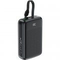 Батарея універсальна Acefast 20000mAh 22,5W PD, QC/3.0 USB-A+USB-C In/Out,build-in cable M14 Black (6974316283966)