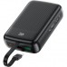 Батарея універсальна Acefast 20000mAh 22,5W PD, QC/3.0 USB-A+USB-C In/Out,build-in cable M14 Black (6974316283966)