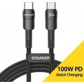 Дата кабель USB-C to USB-C 2.0m 100W black Essager (EXCTT1-XCA01)