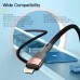 Дата кабель USB 2.0 AM to Lightning 2.0m 2.4A blue Essager (EXCL-XCA03)