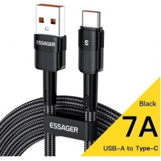 Дата кабель USB 2.0 AM to USB-C 2.0m 7A black Essager (EXCT-XCA01)