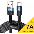Дата кабель USB 2.0 AM to USB-C 2.0m 7A blue Essager (EXCT-XCA03)