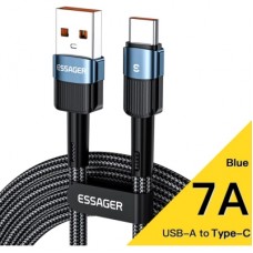 Дата кабель USB 2.0 AM to USB-C 2.0m 7A blue Essager (EXCT-XCA03)