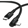 Дата кабель USB-C to USB-C 2.0m 100W 90° corner black Essager (EXCTT1-CGWTA01)