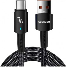 Дата кабель USB 2.0 AM to USB-C 1.0m 100W black Essager (EXC7A-CG01-P)
