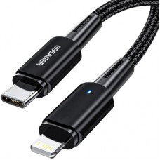 Дата кабель USB-C to Lightning 0.5m 20W black Essager (EXCTL-CGB01)