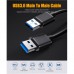 Дата кабель USB 3.0 AM/AM 2.0m 5Gbps black Essager (EXCAA-YTD01)