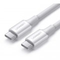 Дата кабель USB-C to USB-C 1.5m 5A 100W US300 white UGREEN (80370)
