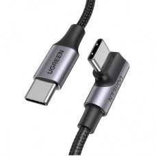 Дата кабель USB-C 2.0 to USB-C 3.0m 90° corner US334 black UGREEN (20583)