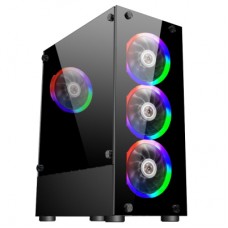 Корпус 1stPlayer V2-A-BK-4F1