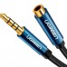 Кабель мультимедийный 3.5mm M to 3.5mm F 1.5m AV118 blue Ugreen (40674)