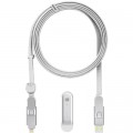Дата кабель 6in1 inCharge XL 2.0m white Rolling Square (XLM02R)