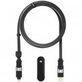 Дата кабель 6in1 inCharge XL 3.0m black Rolling Square (XLL01R)