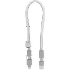 Дата кабель 6in1 inCharge XL 0.3m white Rolling Square (XLS02R)