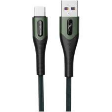 Дата кабель USB 2.0 AM to Micro 5P 1.0m 3A braided dark green SkyDolphin (USB-000584)